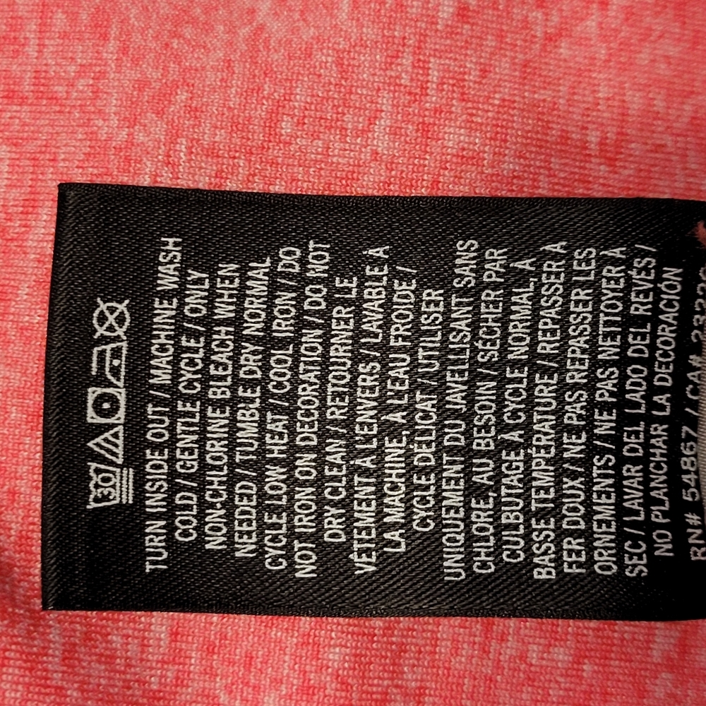 VS PINK Hot Pink Heather Athleisure Hoodie Thumbhole Sleeves Back Zip Pocket  Lg - Picture 11 of 16